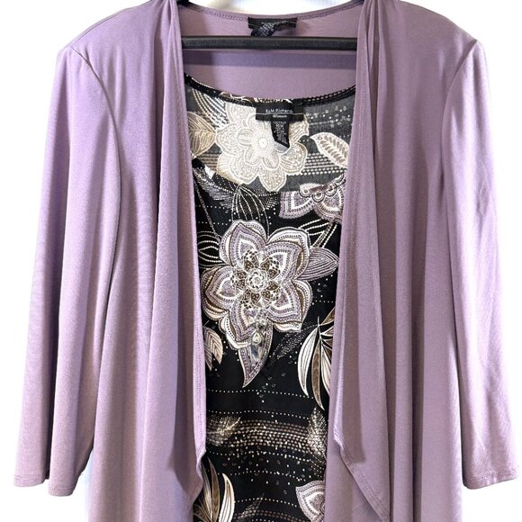 R&M Richards Cocktail Jacket Dress Women's Plus Size 16 - Picture 2 of 16